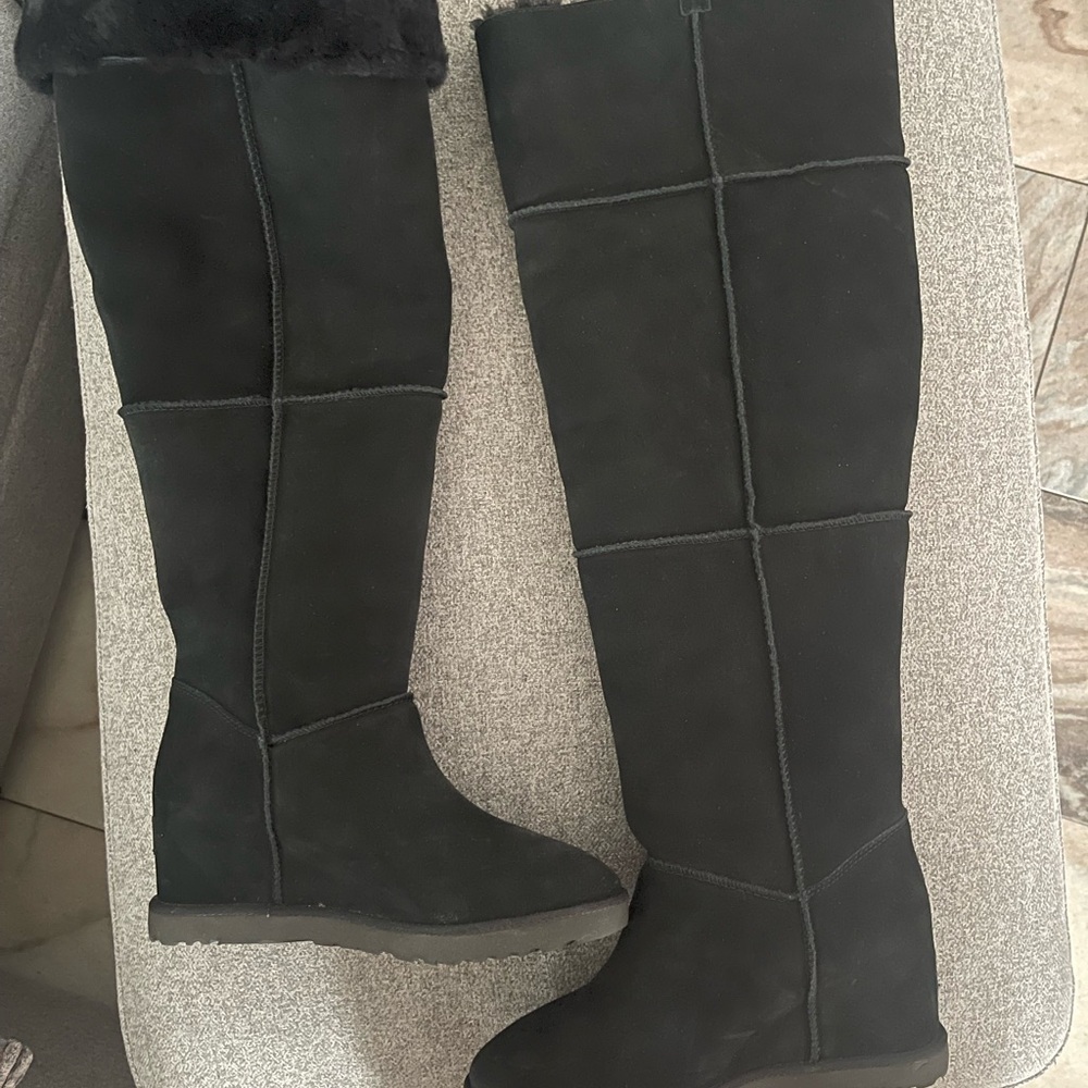 NEW UGG Femme Over the Knee Wedge Boots - Picture 8 of 17